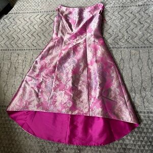 Elegant Pink Floral Dress